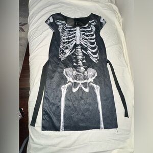 Women’s Skeleton Dress - Black and White